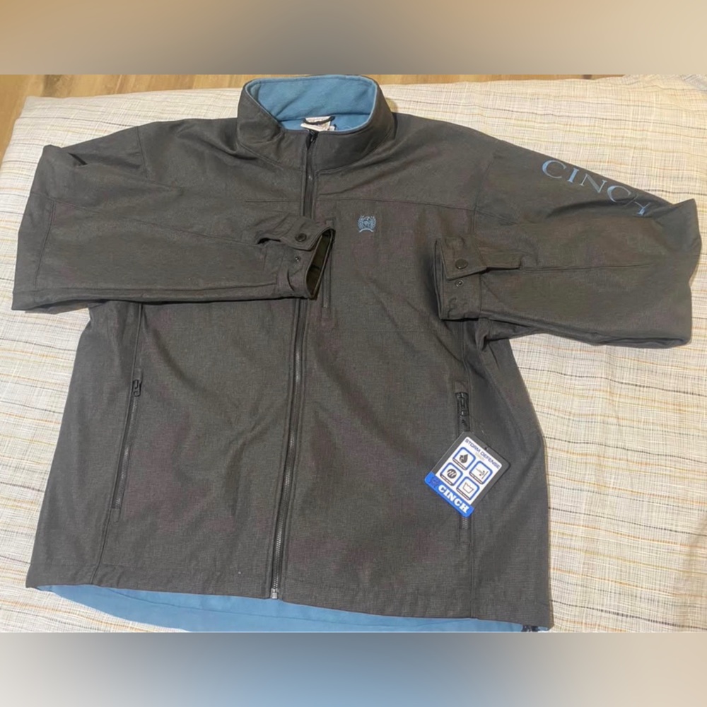 Cinch grey soft shell jacket